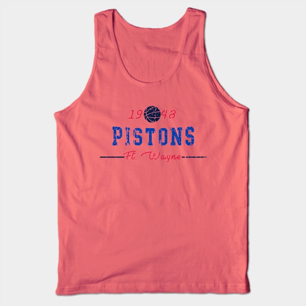 Ft. Wayne Pistons Tank Top by HomePlateCreative